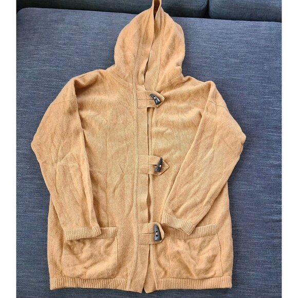 Avon Celli Italy Women's Cardigan Cashmere Sweater Size 44 Vintage Orange - Picture 1 of 11